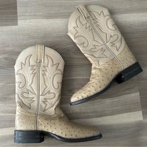 Tener’s Western Ostrich Cowboy Boot size 6B